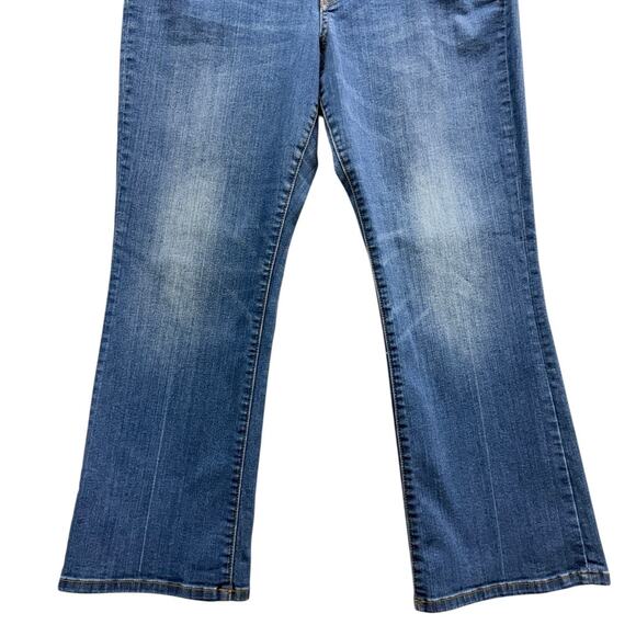 Pilcro and Letterpress High Rise Flare Cropped Jeans Button Fly size 32 - Picture 4 of 8